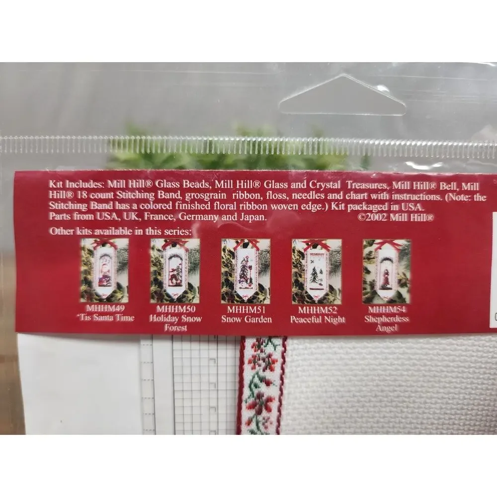 Vtg 2002 Mill Hill Holiday Medley Treasured Stitch Band Kit: NOEL MEDLEY MHHM53